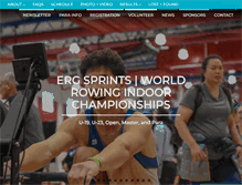 Tablet Screenshot of ergsprints.com